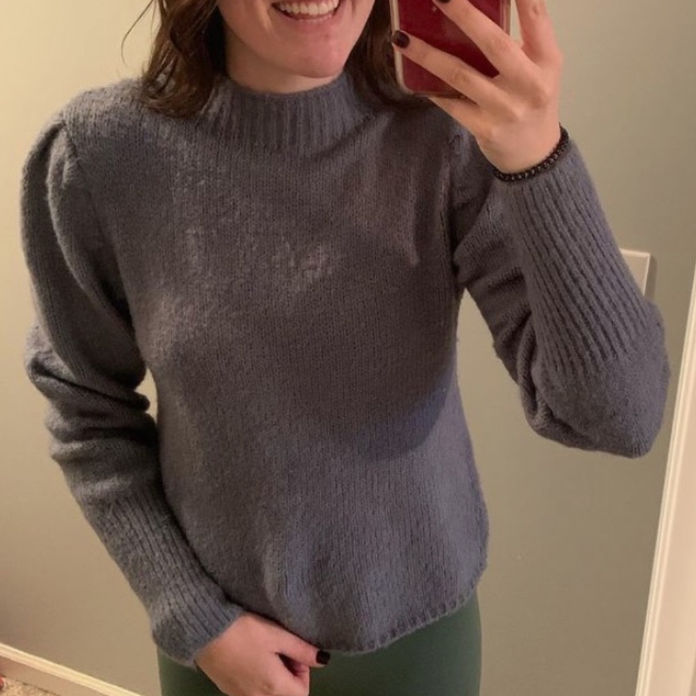 Blue Long Sleeve Sweater